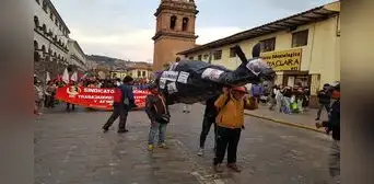 Gremios del Cusco protestaron contra de Dina Boluarte y Alejandro Soto