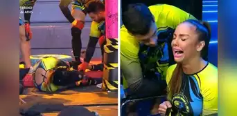 Paloma Fiuza llora tras sufrir fuerte lesión en vivo y podría abandonar 'Esto es guerra'
