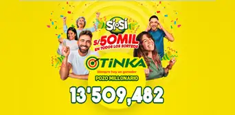 La Tinka: resultados, jugada ganadora y sorteo del 27 de septiembre