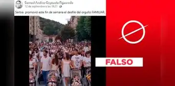 Video de personas con bebés no corresponde a un desfile por el "orgullo familiar" en Serbia en 2023 Video de personas con bebés no corresponde a un desfile por el "orgullo familiar" en Serbia en 2023