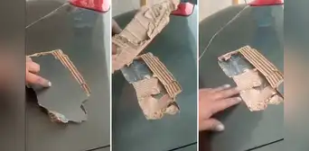 Peruano manda a reparar su auto al mecánico tras sufrir golpe y queda en shock: “Es fibra de ‘cartono’” Peruano manda a reparar su auto al mecánico tras sufrir golpe y queda en shock: “Es fibra de ‘cartono’”