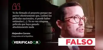 Es falso que ninguna película peruana financiada por el Estado haya ganado “nada”, como dijo Alejandro Cavero