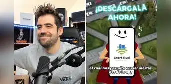 ¡Un junte inesperado!: youtuber Auronplay destaca app de seguridad ciudadana en Arequipa
