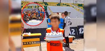 Futbolistas de Comerciantes FC celebran cumpleaños de niño que los acompaña a entrenamientos Futbolistas de Comerciantes FC celebran cumpleaños de niño que los acompaña a entrenamientos