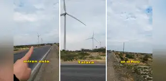 Colombiana se impresiona al ver decenas de generadores de energía eólica en TALARA: “Qué belleza”