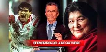 Efemérides del 4 de octubre: ¿qué se celebra HOY en Argentina? Efemérides del 4 de octubre: ¿qué se celebra HOY en Argentina?