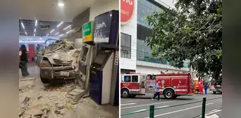 Surco: el choque de un auto contra el supermercado Wong que destrozó cajero automático Surco: el choque de un auto contra el supermercado Wong que destrozó cajero automático