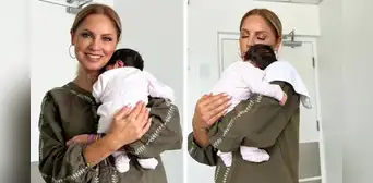 Karina Rivera comparte tierna imagen con su nieta: "Soy la abuela más feliz del planeta"