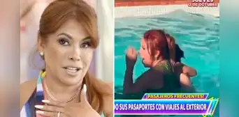 Andrés Roca Rey sorprendió a Magaly al lanzarla a una piscina con ropa en lujoso viaje Andrés Roca Rey sorprendió a Magaly al lanzarla a una piscina con ropa en lujoso viaje
