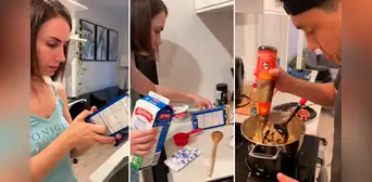 Canadiense se sorprende al ver cómo cocina su esposo peruano: “Yo sigo la receta, él su instinto” Canadiense se sorprende al ver cómo cocina su esposo peruano: “Yo sigo la receta, él su instinto”