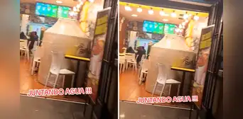 Captan enorme tanque dentro de restaurante y usuarios reaccionan: “Preparándose para el corte de agua” Captan enorme tanque dentro de restaurante y usuarios reaccionan: “Preparándose para el corte de agua”