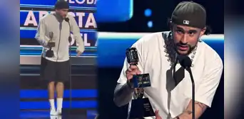Bad Bunny recibe premio Billboard con collar de 7,5 millones de dólares, pero en medias: ¿qué pasó? Bad Bunny recibe premio Billboard con collar de 7,5 millones de dólares, pero en medias: ¿qué pasó?