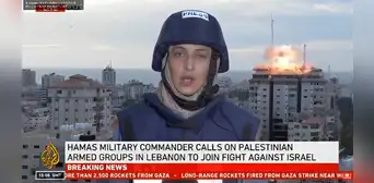 Así fue el instante en que bomba cayó en Gaza durante la transmisión en vivo de una periodista Así fue el instante en que bomba cayó en Gaza durante la transmisión en vivo de una periodista