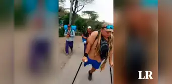 Peregrino con discapacidad conmueve las redes al caminar al encuentro del Señor Cautivo de Ayabaca Peregrino con discapacidad conmueve las redes al caminar al encuentro del Señor Cautivo de Ayabaca