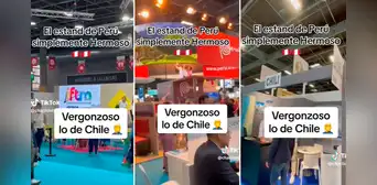 Chilena va a un evento turístico en EUROPA y compara el stand de PERÚ y CHILE:  “Me da mucha pena”