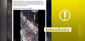 No, video no muestra una reciente marcha a favor de Palestina en Chicago