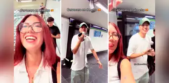 Peruanos escuchan la canción 'Cervecero' en el metro de Madrid y arman la fiesta: “Aquí con sed” Peruanos escuchan la canción 'Cervecero' en el metro de Madrid y arman la fiesta: “Aquí con sed”