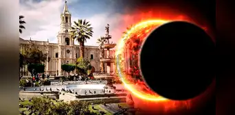 Eclipse solar en Arequipa llegó a su fin: así se vio el evento astronómico