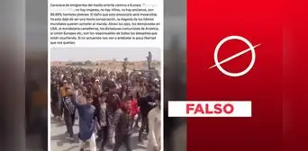 Video no muestra caravana de “emigrantes” de Medio Oriente camino a Europa en octubre del 2023 Video no muestra caravana de “emigrantes” de Medio Oriente camino a Europa en octubre del 2023