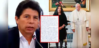 La carta de Pedro Castillo al papa y la visita de Dina Boluarte