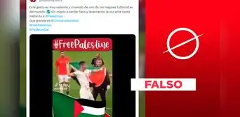 Cristiano Ronaldo no extendió la bandera de Palestina en video viralizado en redes sociales