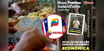 Bono de Fin de Año Contra la Guerra Económica 2023: ¿cuándo se cobra y cómo hacerlo vía Sistema Patria? Bono de Fin de Año Contra la Guerra Económica 2023: ¿cuándo se cobra y cómo hacerlo vía Sistema Patria?