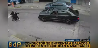Chorrillos: conductor frustra asalto tras enfrentarse a balazos con delincuentes