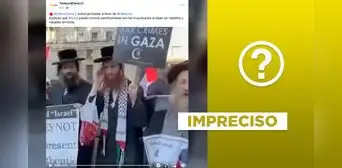 Video de judíos apoyando a Palestina fue grabado antes del conflicto actual Video de judíos apoyando a Palestina fue grabado antes del conflicto actual