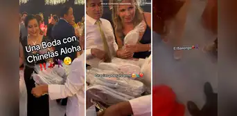 Novios entregan sandalias a invitadas para que bailen hasta el amanecer: “Fuera tacones” Novios entregan sandalias a invitadas para que bailen hasta el amanecer: “Fuera tacones”