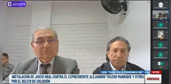 Poder Judicial suspende juicio oral contra Alejandro Toledo hasta el viernes 20 de octubre