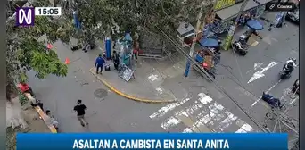 Santa Anita: delincuentes en moto asaltan a cambista y le disparan en plena vía pública Santa Anita: delincuentes en moto asaltan a cambista y le disparan en plena vía pública