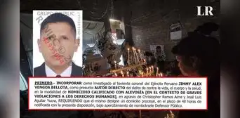 Un teniente coronel EP es señalado como presunto autor directo de muertes en Ayacucho Un teniente coronel EP es señalado como presunto autor directo de muertes en Ayacucho