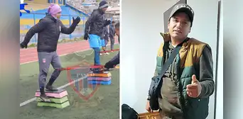 Reimond Manco tuvo su primera práctica en estadio de Pasco y se reencontró con exjotita