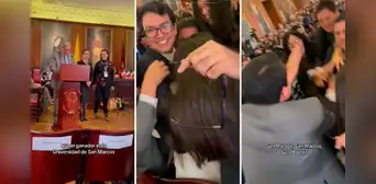 Estudiantes de la UNMSM tienen emocionante reacción tras ganar competencia en COLOMBIA: "Orgullo peruano" Estudiantes de la UNMSM tienen emocionante reacción tras ganar competencia en COLOMBIA: "Orgullo peruano"