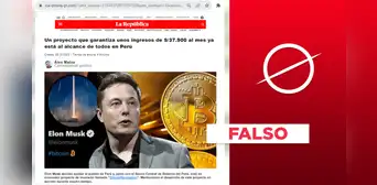 La República, el BCR y Elon Musk no publicitan "proyecto de inversión" Bitcoin Revolution: es información falsa