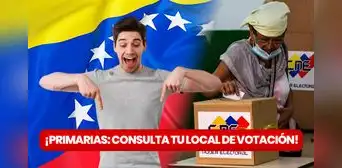 ¿Dónde voto en la Primarias 2023 en Venezuela? LINK consulta de la Comisión Nacional ¿Dónde voto en la Primarias 2023 en Venezuela? LINK consulta de la Comisión Nacional