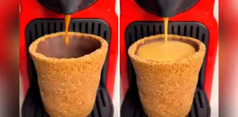 ¡Todo se puede comer! Conoce aquí cómo preparar fácil y rápido un vaso comestible de café