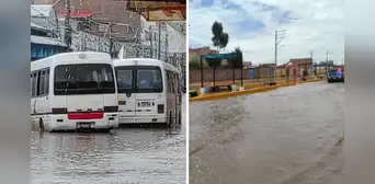 Puno: vehículos y calles se inundaron tras intensas lluvias en Juliaca Puno: vehículos y calles se inundaron tras intensas lluvias en Juliaca