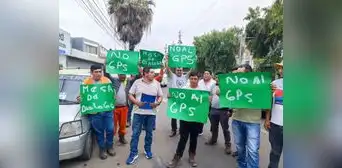 Transportistas de Trujillo acataron protesta contra Osinergmin