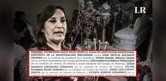 Dina Boluarte: amplían por 8 meses plazo de investigación por crímenes en protestas Dina Boluarte: amplían por 8 meses plazo de investigación por crímenes en protestas