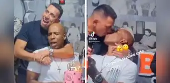 El 'Conejo' Rebosio celebra sus 47 años dándole un beso al 'Cuto' Guadalupe: "Todo fluyó"