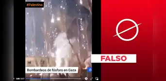 Video no muestra bombardeo de Israel en Gaza “con fósforo blanco” Video no muestra bombardeo de Israel en Gaza “con fósforo blanco”