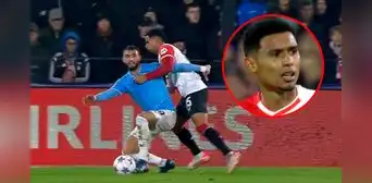 Marcos López debutó en la Champions League y cometió un insólito penal al empujar a su rival Marcos López debutó en la Champions League y cometió un insólito penal al empujar a su rival
