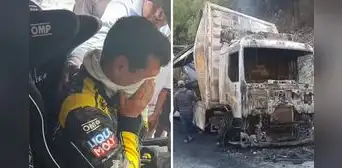 Las lágrimas de Jenrry Quispe tras dejar Caminos del Inca 2023 por incendio de su auxilio mecánico