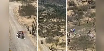 Vehículo Joyner de William Yangali se incendiaba en Caminos del Inca y espectadores apagan fuego Vehículo Joyner de William Yangali se incendiaba en Caminos del Inca y espectadores apagan fuego