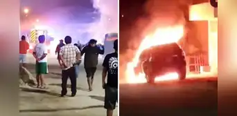 Piura: delincuentes rocían gasolina y prenden fuego a vehículo de periodista Piura: delincuentes rocían gasolina y prenden fuego a vehículo de periodista