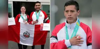 Esta fue la reacción de Cristhian Pacheco al ver que el IPD recibió a los ganadores de bádminton en el aeropuerto