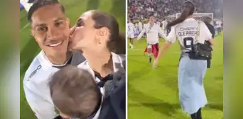 Así fue la emotiva reacción de Paolo Guerrero al ver a Ana Paula y su hijo tras ganar la Copa Sudamericana