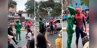 Hombre disfrazado de Spiderman salva a niño de ser atropellado: ¿usó su poder arácnido?