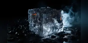 Así es el hielo negro: se derrite a más de 4.200 °C y sería la forma del agua más abundante en el sistema solar Así es el hielo negro: se derrite a más de 4.200 °C y sería la forma del agua más abundante en el sistema solar